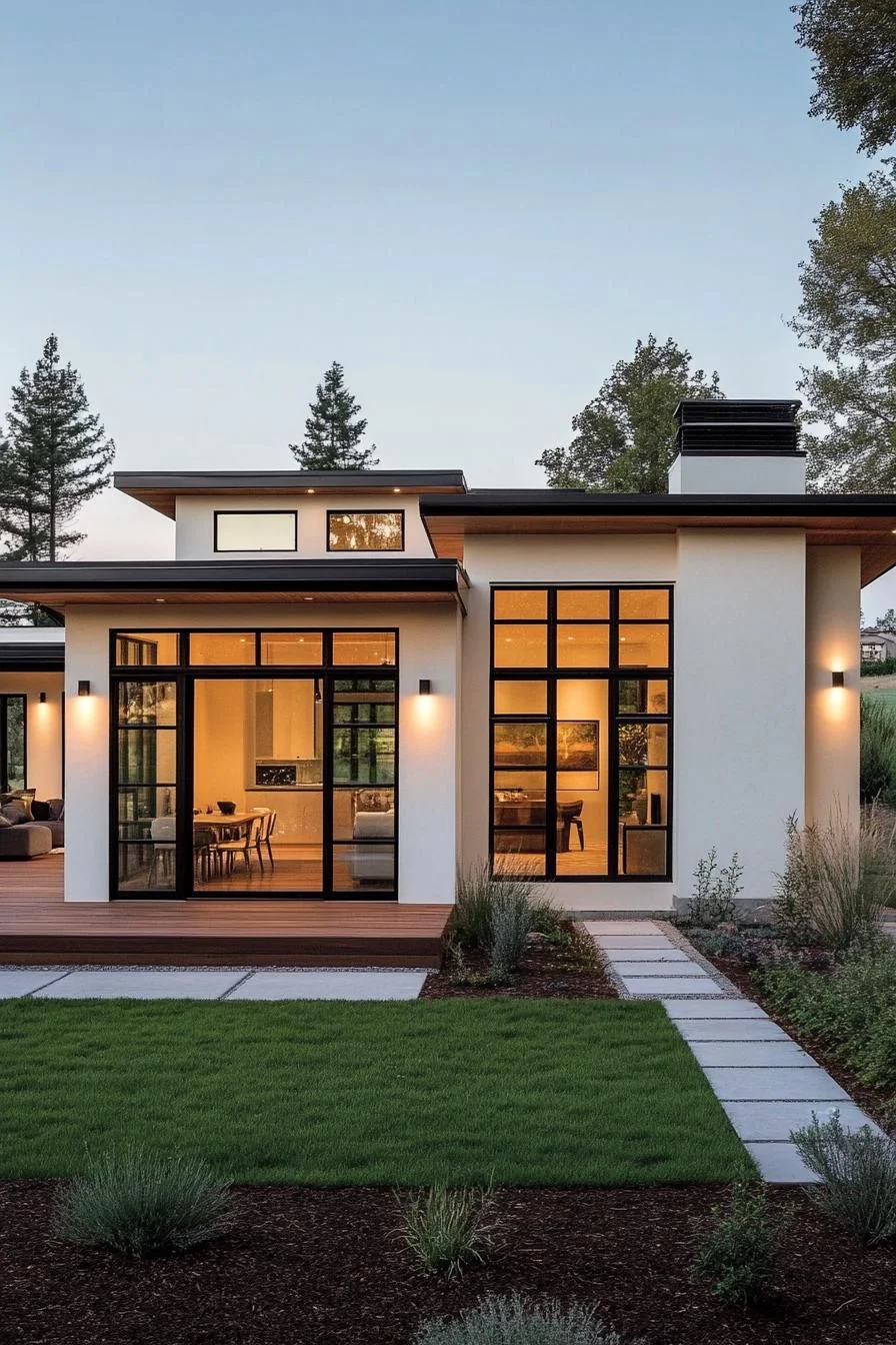 Elegant Countryside House with Modern Style