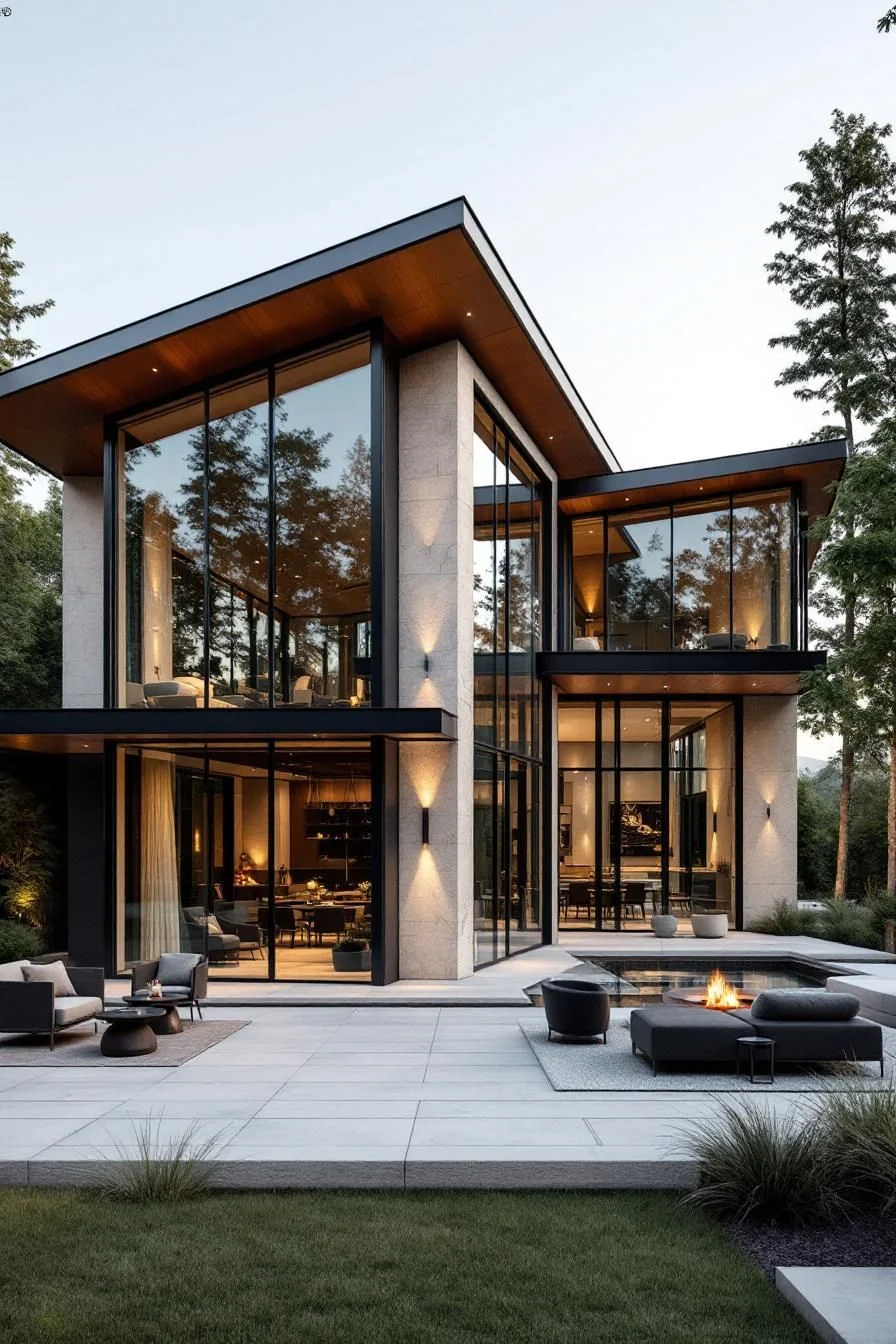 Home Built From Glass and Stone