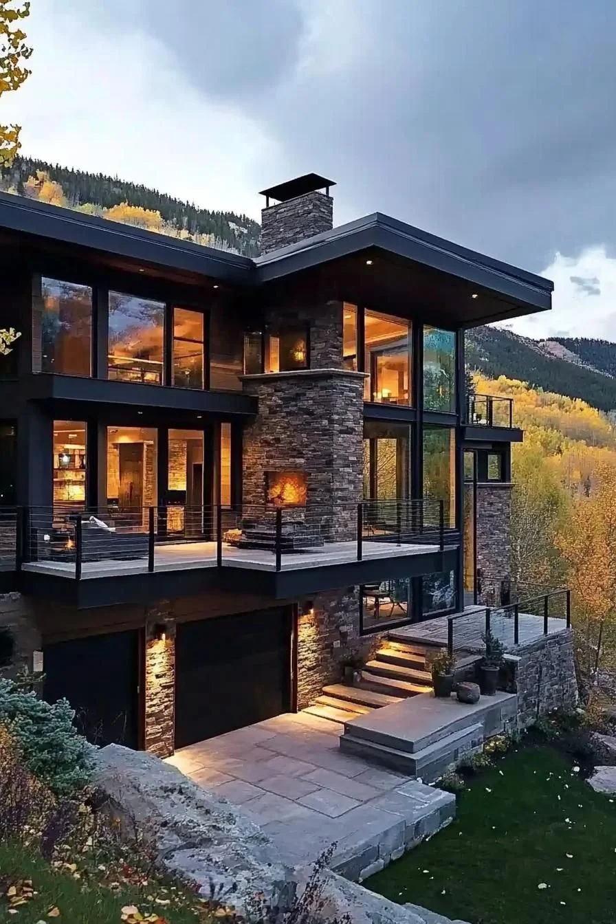 Mountain Home with Modern Design