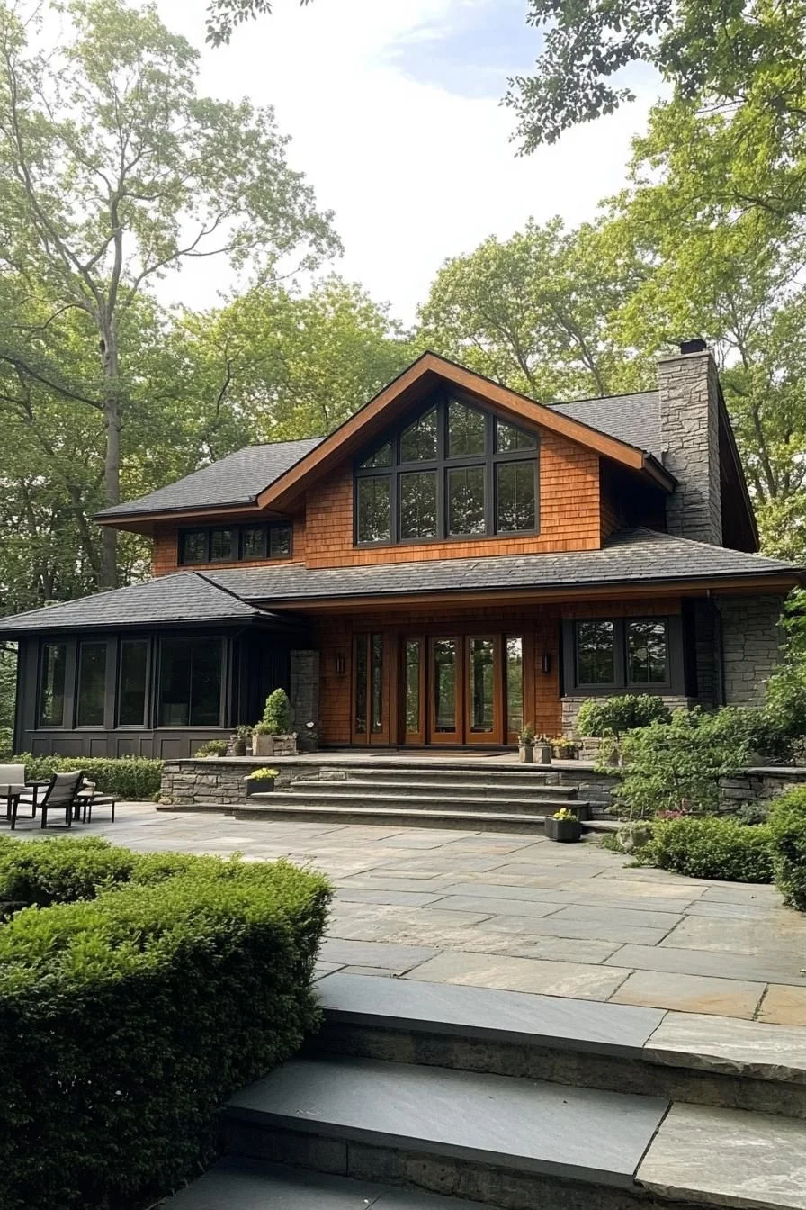 A Cozy Home Set in the Woods