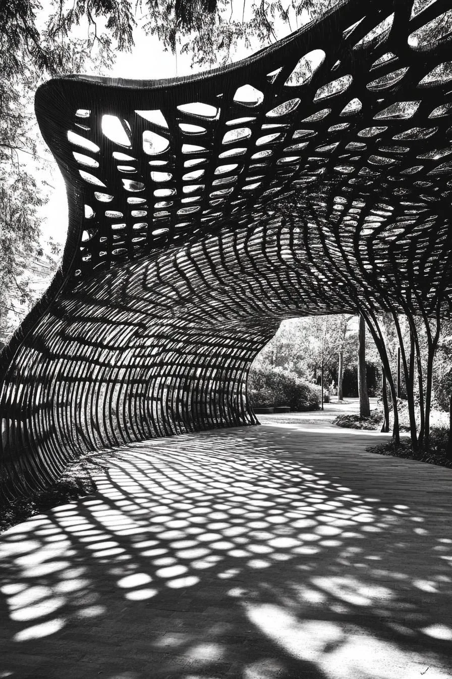 Lattice Canopy with Shifting Shadows