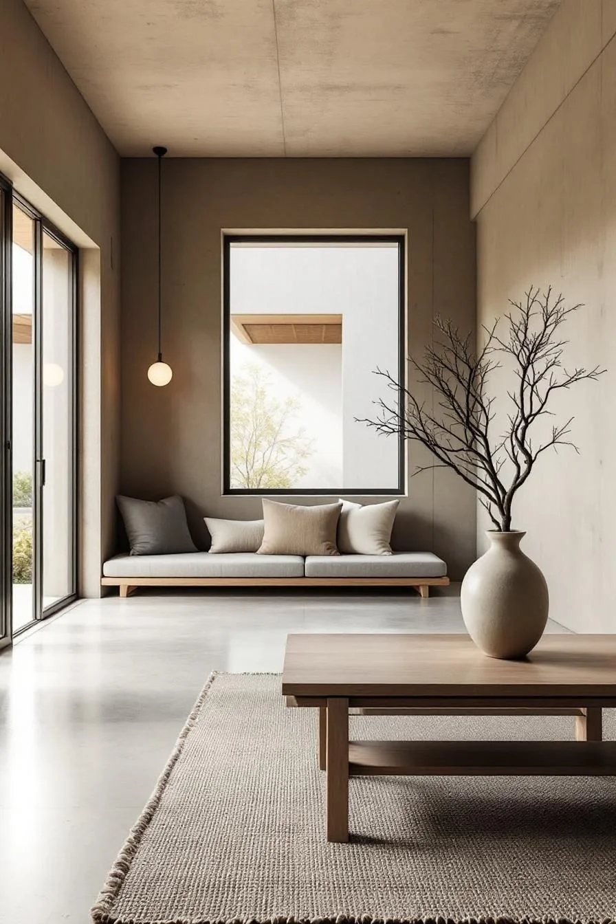 Shadow Play in a Wabi Sabi Retreat