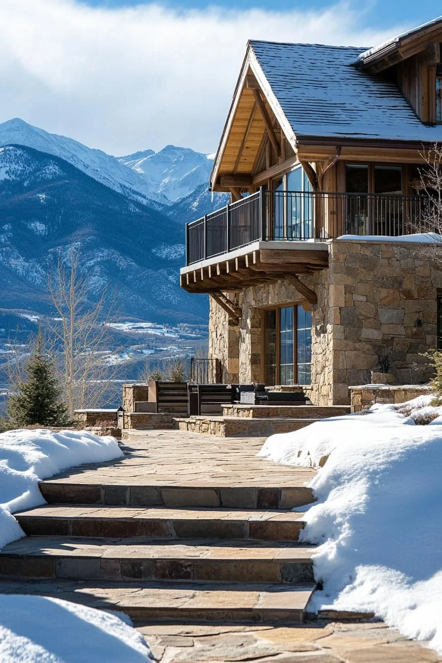 Refined Stone Home on the Summit
