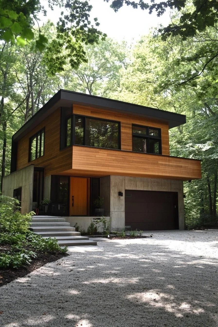 A Woodland Wonder with a Flat Roof
