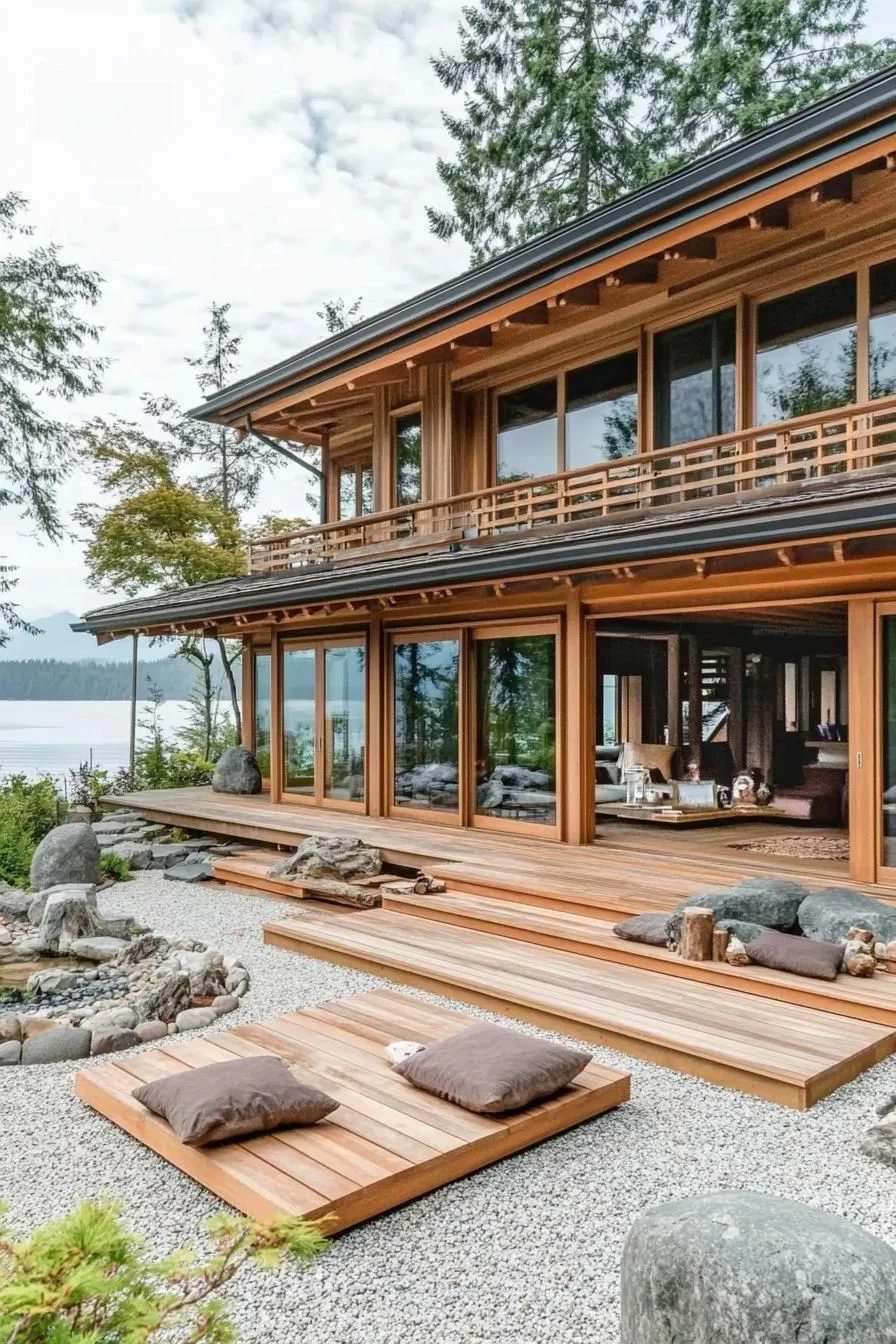 A Calm Wooden Retreat by the Sea