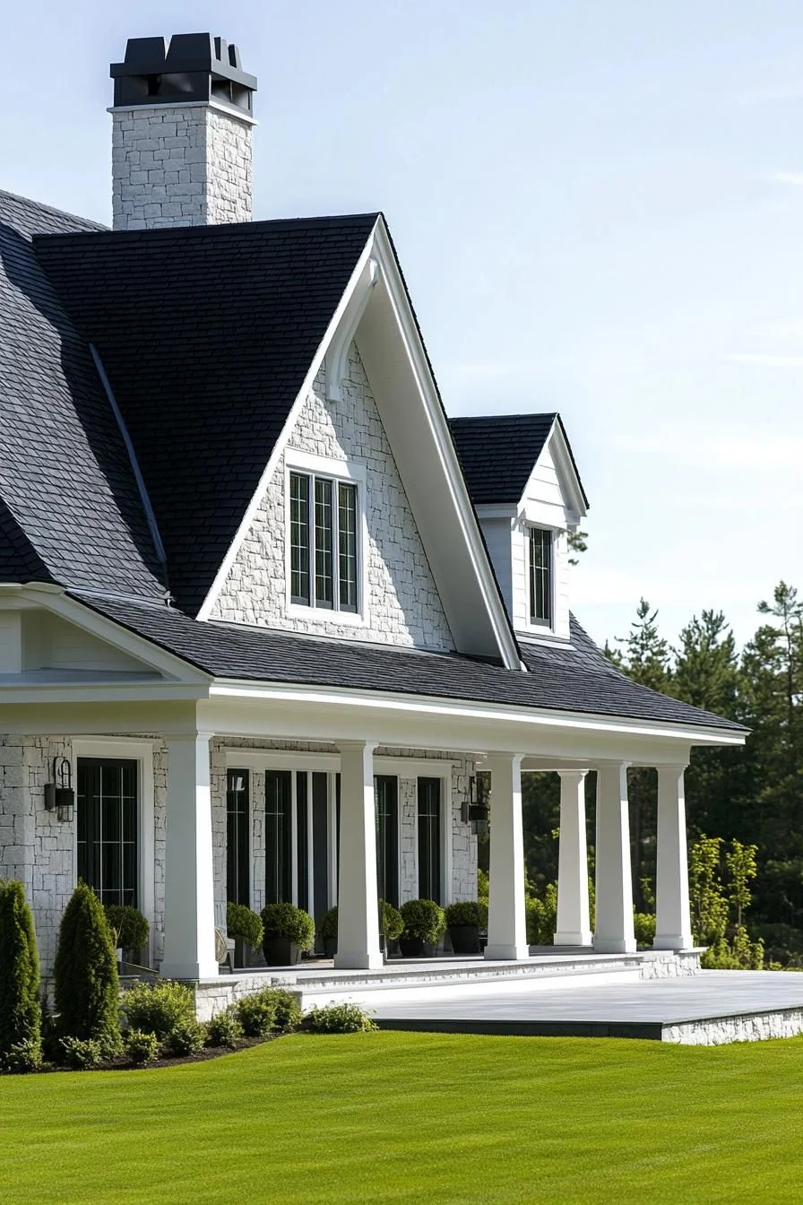 Timeless Stone Homestead with a Sweeping Terrace