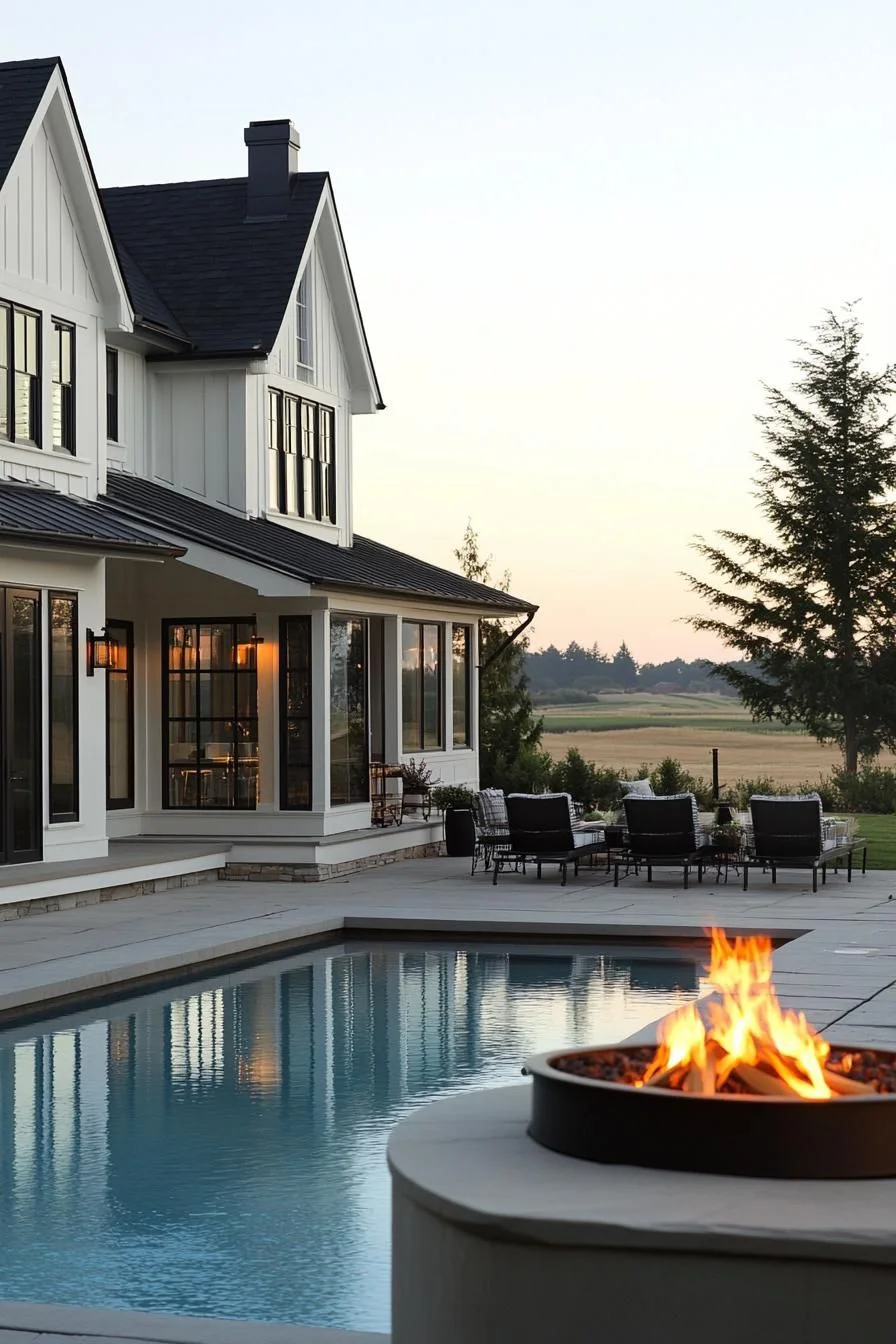 Farmhouse with Fireside Comfort and Wide Skies