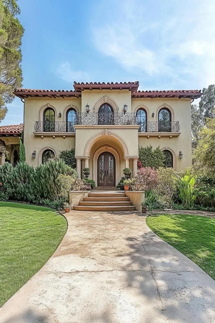 A Mediterranean Villa Built for Arch Lovers