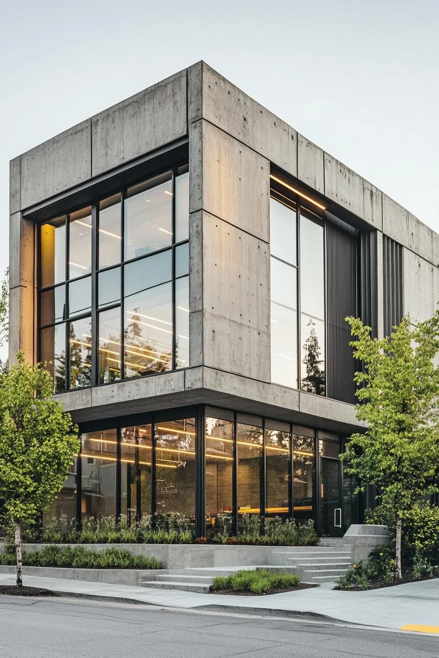 Reflections Across a Concrete Cube