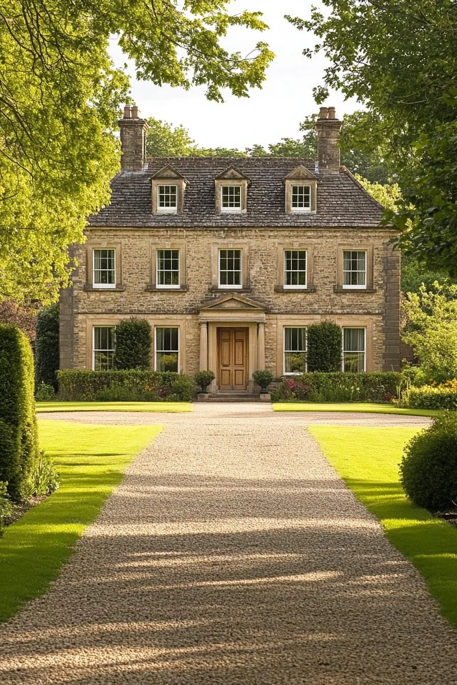 A Gravel Path Leading to Georgian Grace