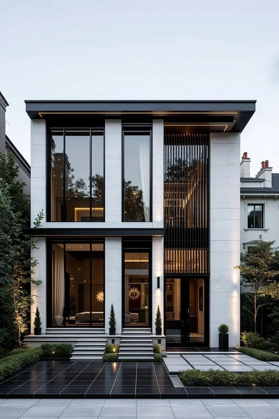 Modern Marvel With Glass Walls