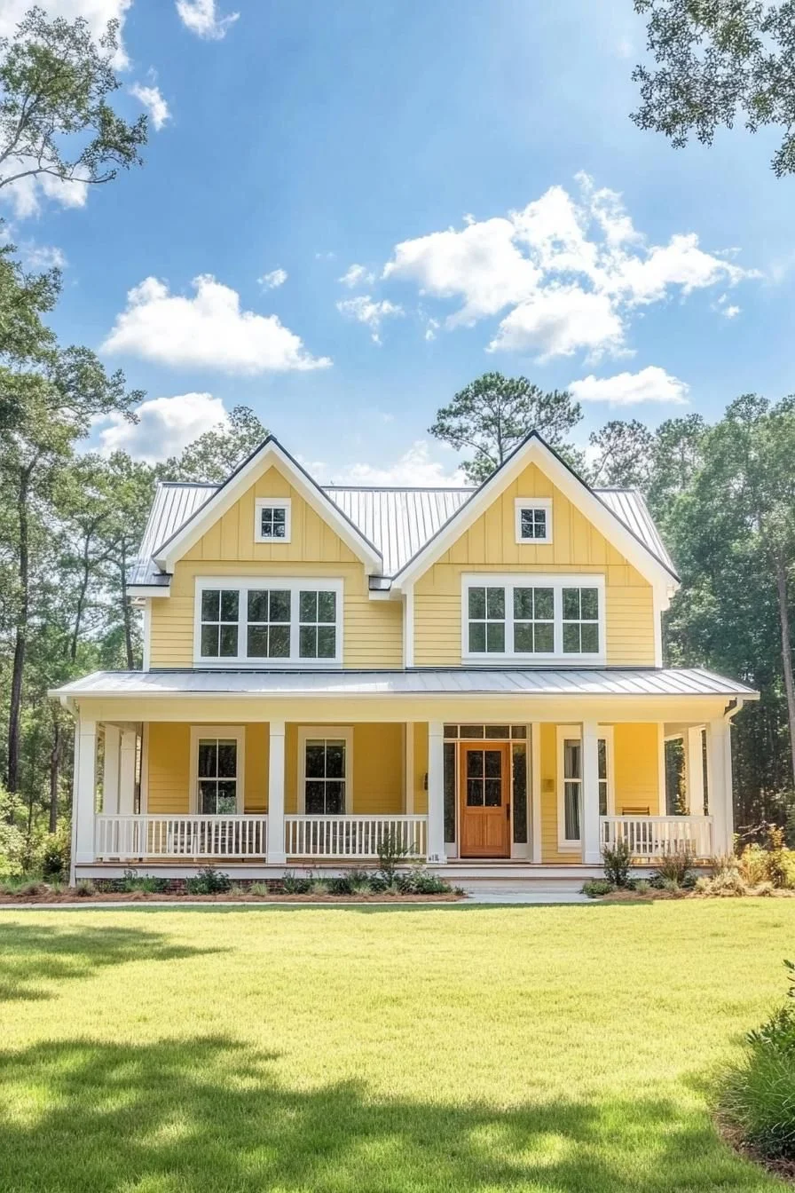 Golden Glow Getaway With a Sunny Porch