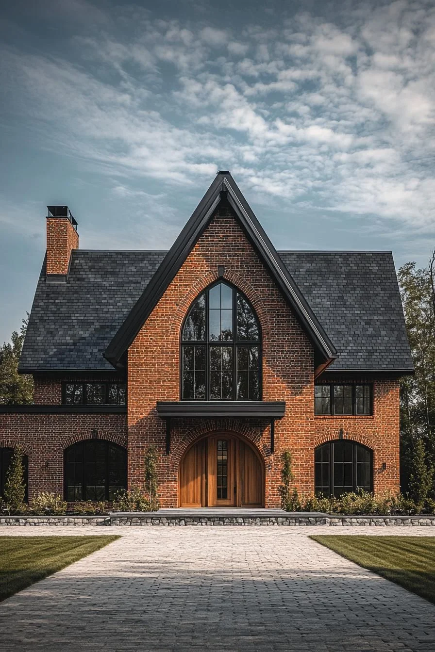 A Red Brick Farmhouse With Personality