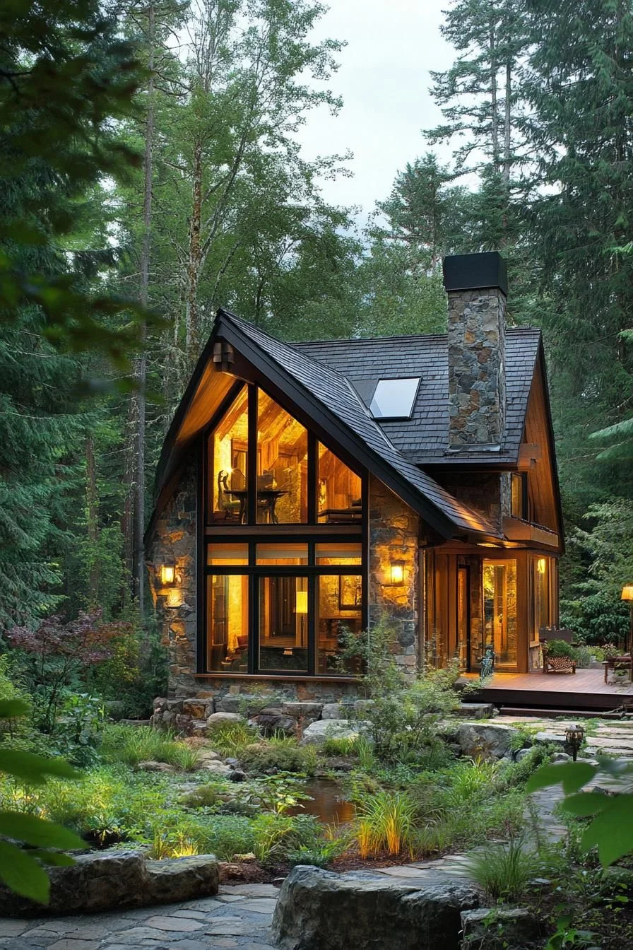 A Rustic A-Frame Dream Cabin