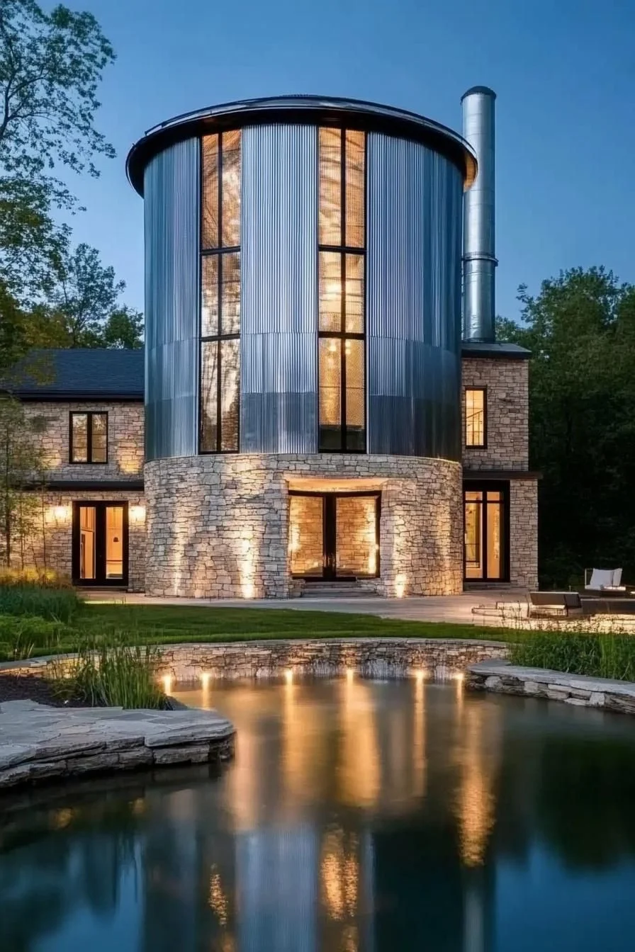 Rustic Charm Meets Modern Silo Design