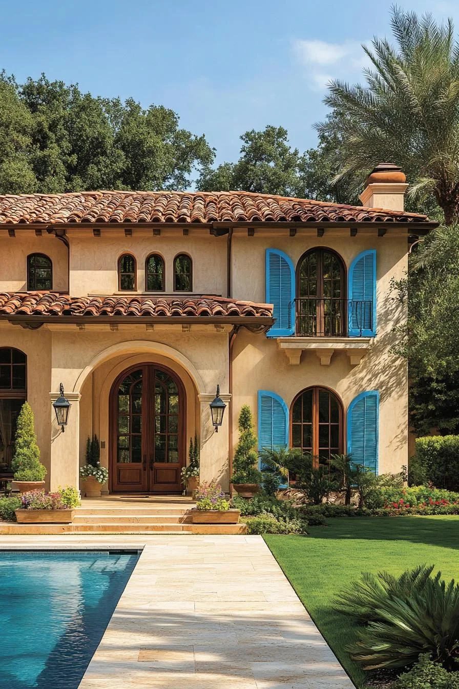 A Mediterranean-Style Tropical Home