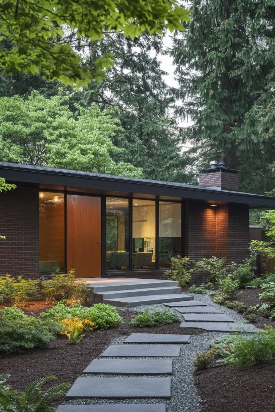 Boxy Cabin Design Tucked in the Woods