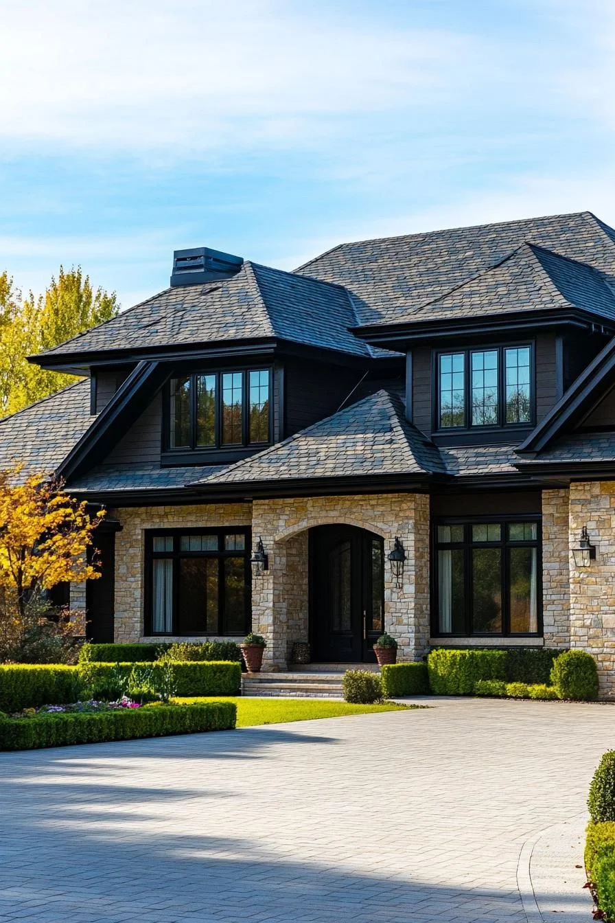 Suburban Splendor Faced in Stone