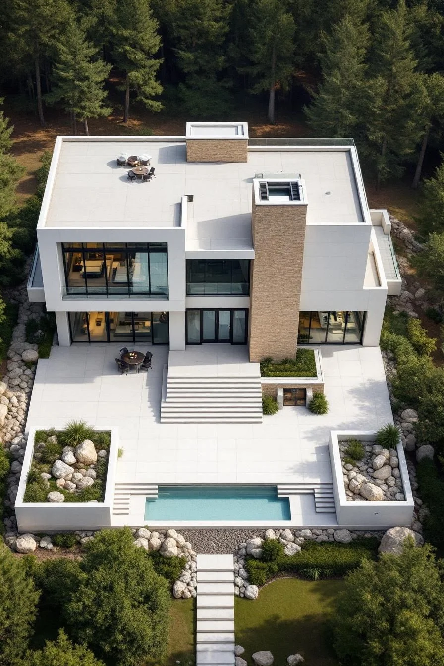 Quiet Concrete Cube Design