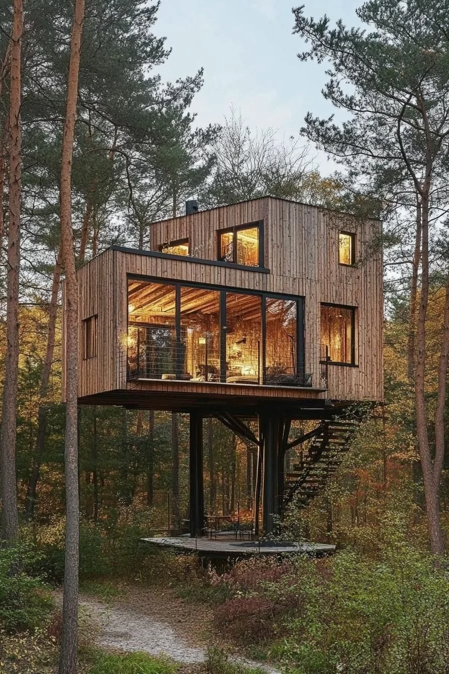Treehouse-Style Timber Cabin Retreat - photo 2