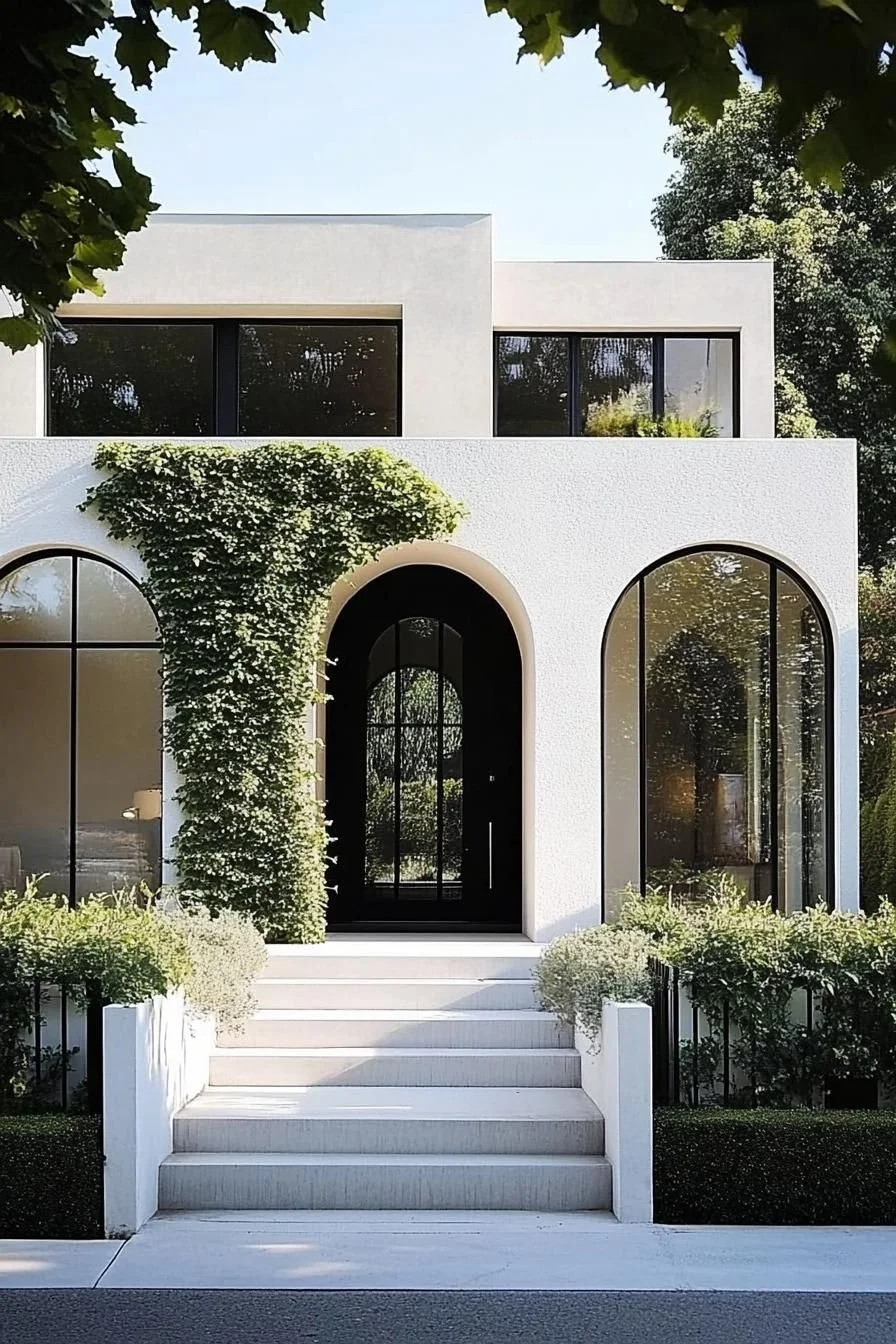 An Ivy-Covered Fortress With Arched Elegance