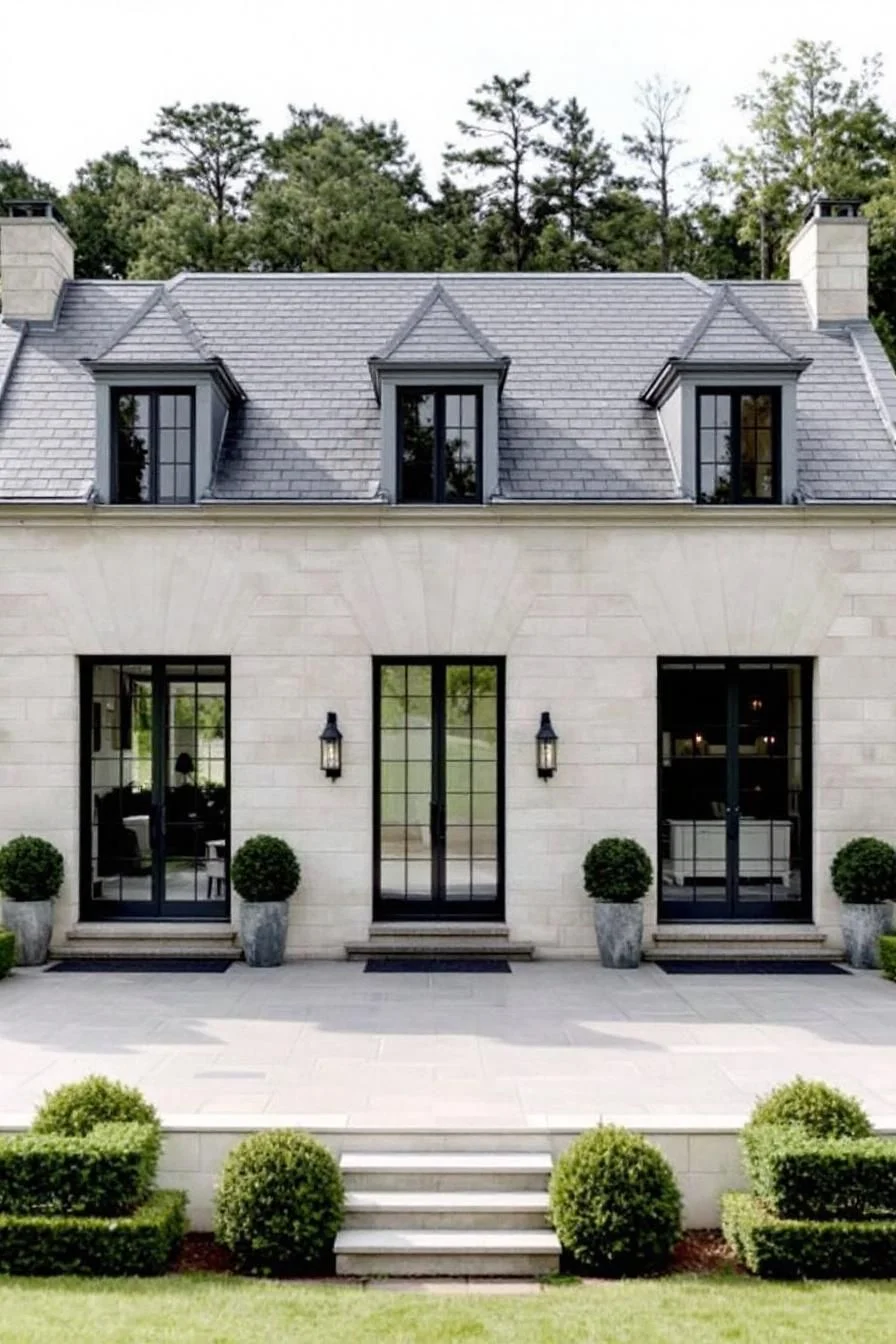 Stone Bungalow Design in the Woods