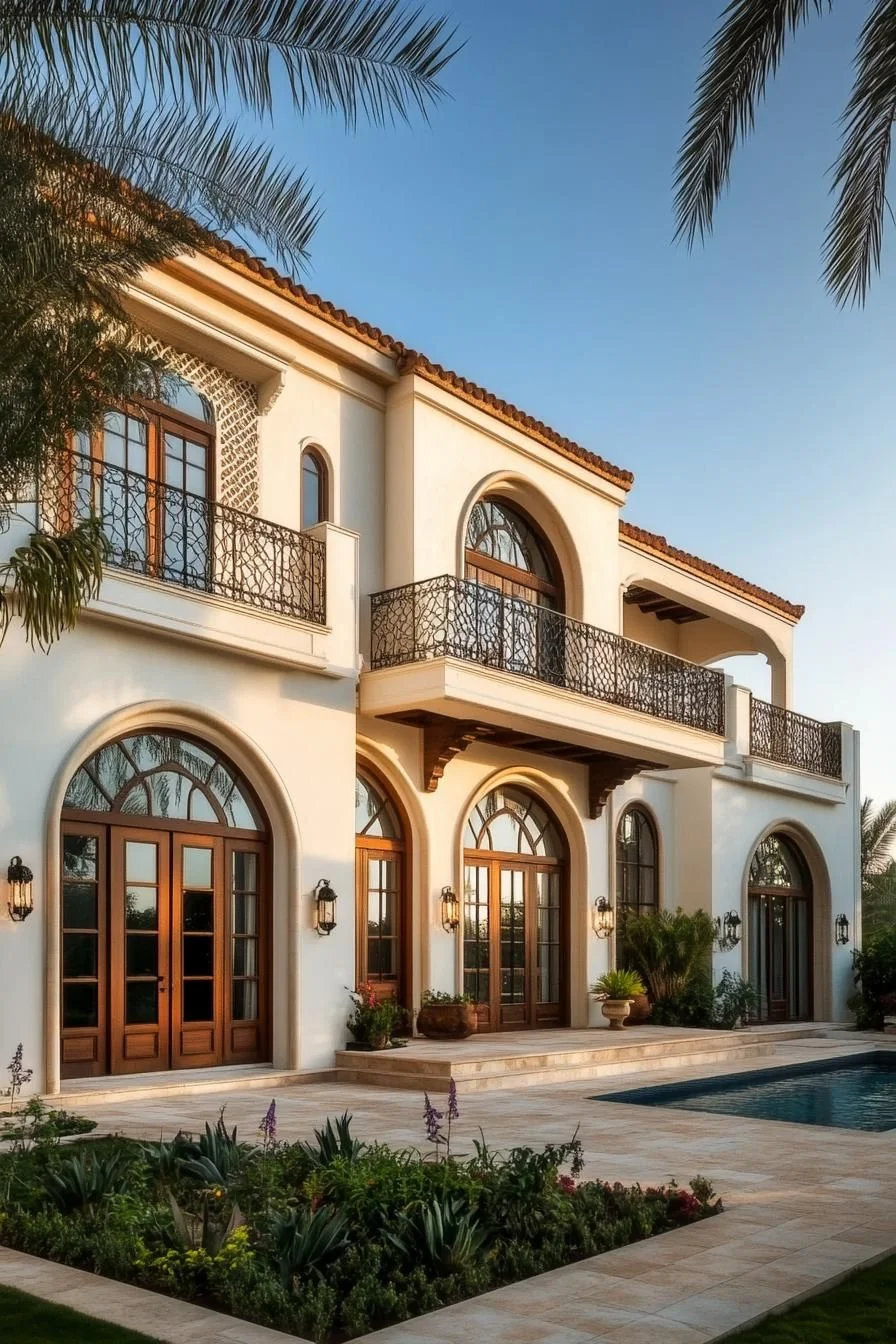 Sunlit Calm With Arched Details