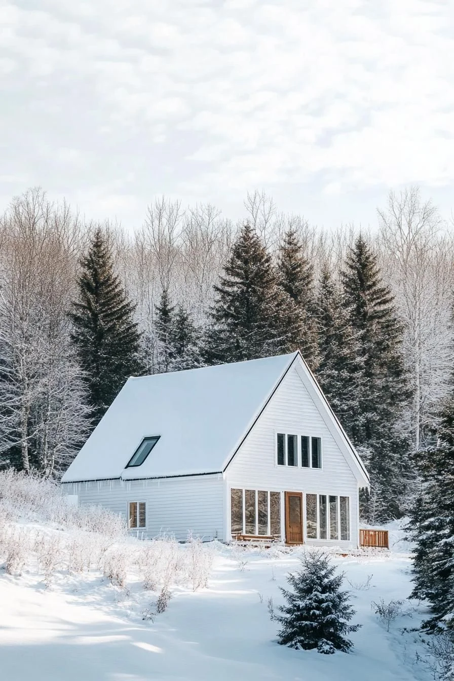 White House in a Winter Setting