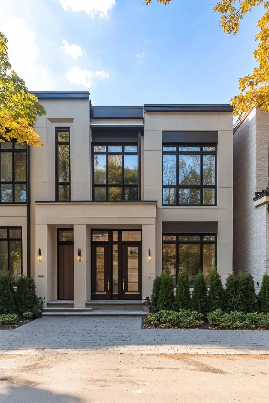 Contemporary Style Shines On A Sunny Block