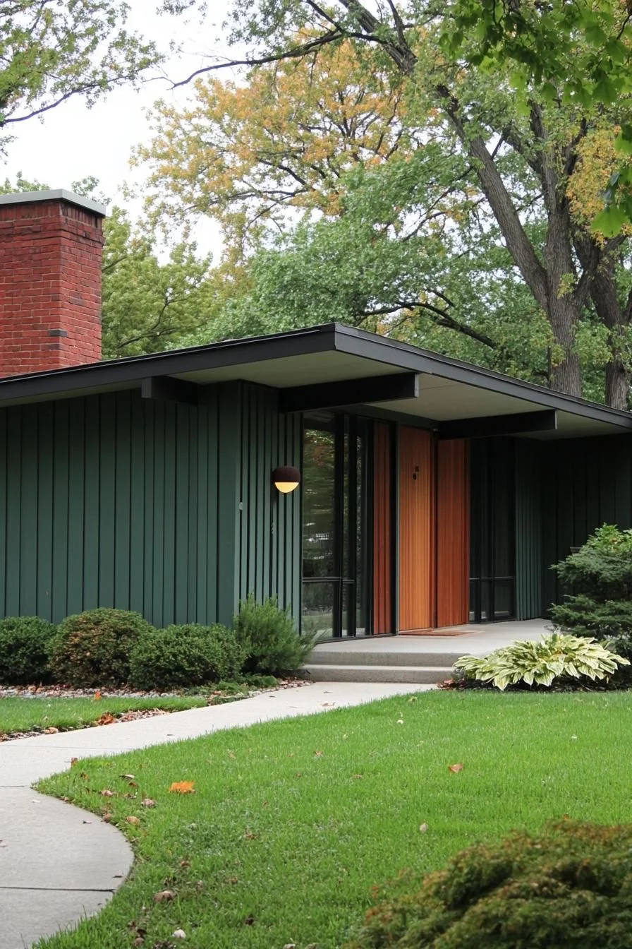 Emerald Eaves on a Flat Roof Home