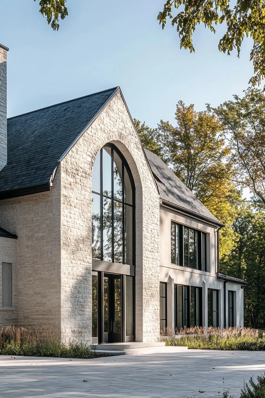 A Gabled Farmhouse With Architectural Flair