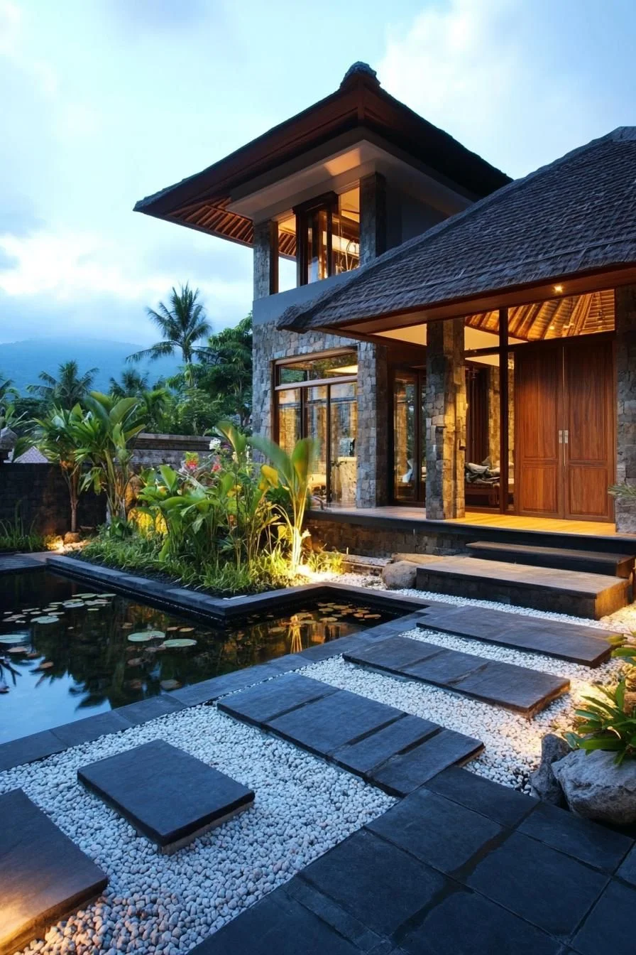 Stone Symphony: A Bali Evening Retreat