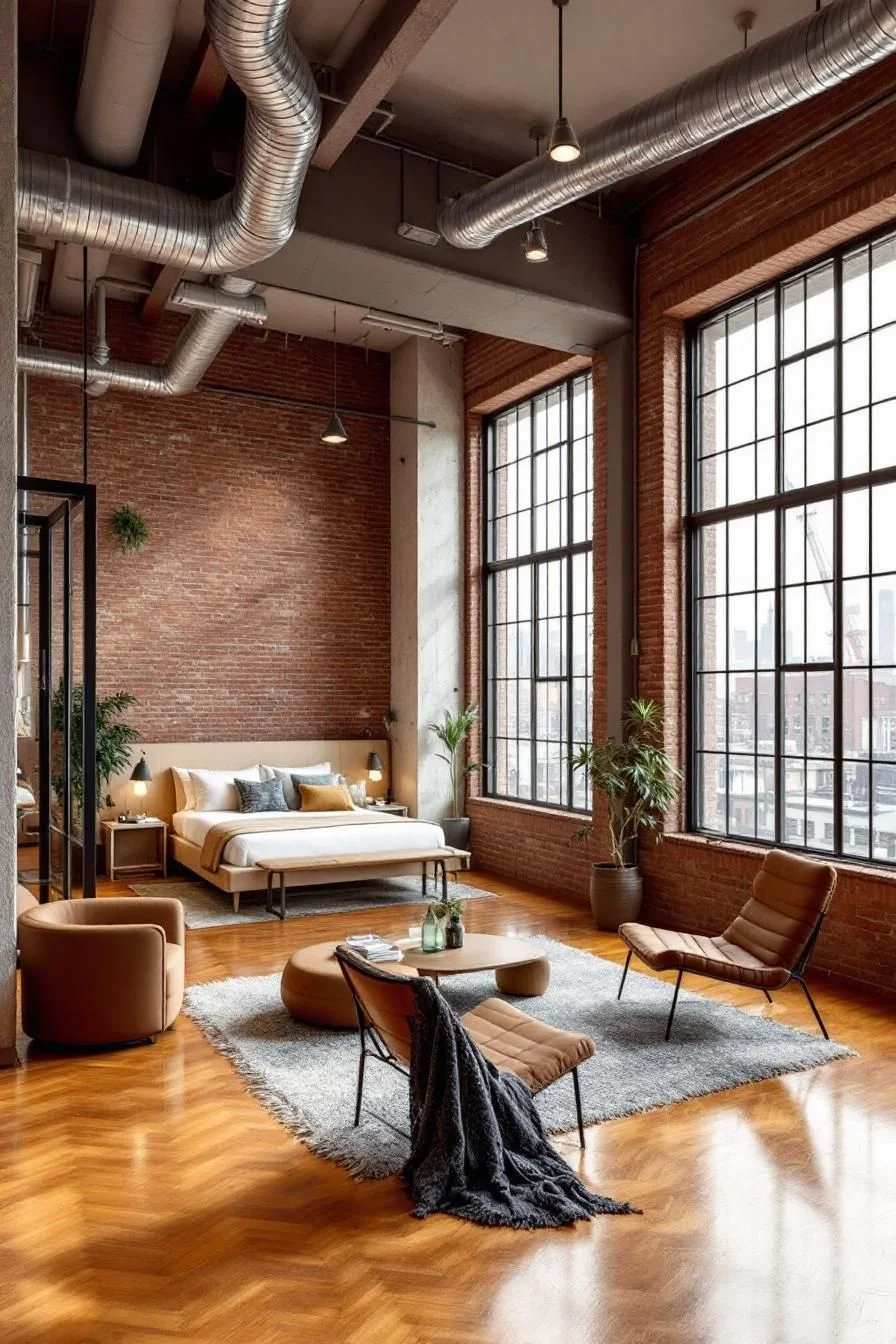 An Urban Brick and Beam Hideout