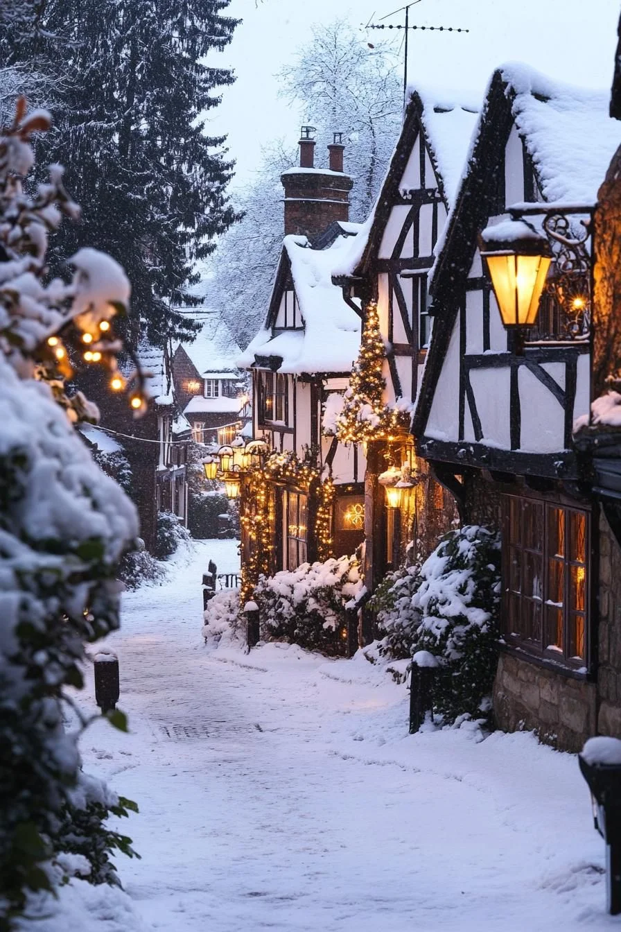 The Charm Of A Winter Wonderland Village