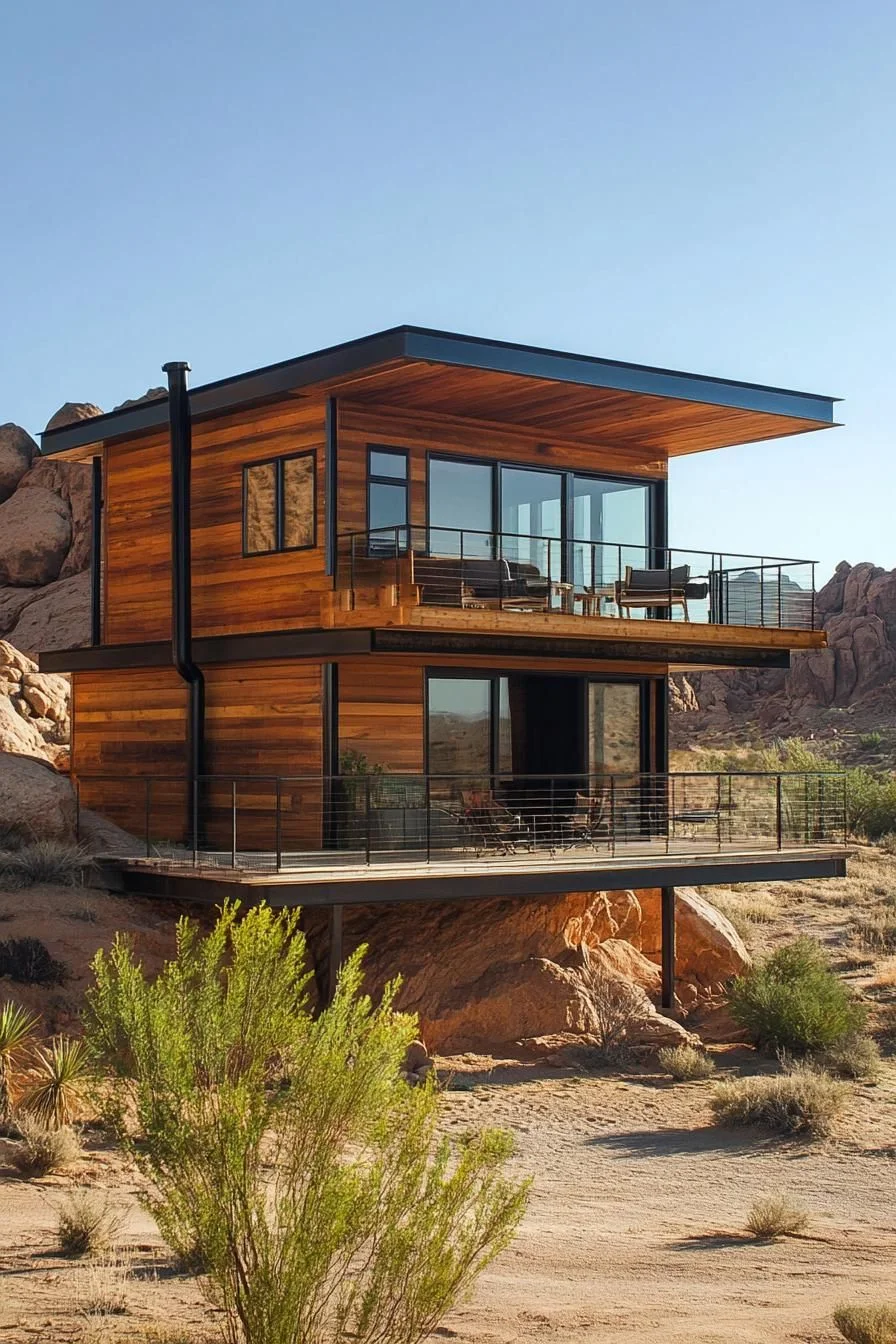 Multi-Level Timber Cabin With Loft - photo 4