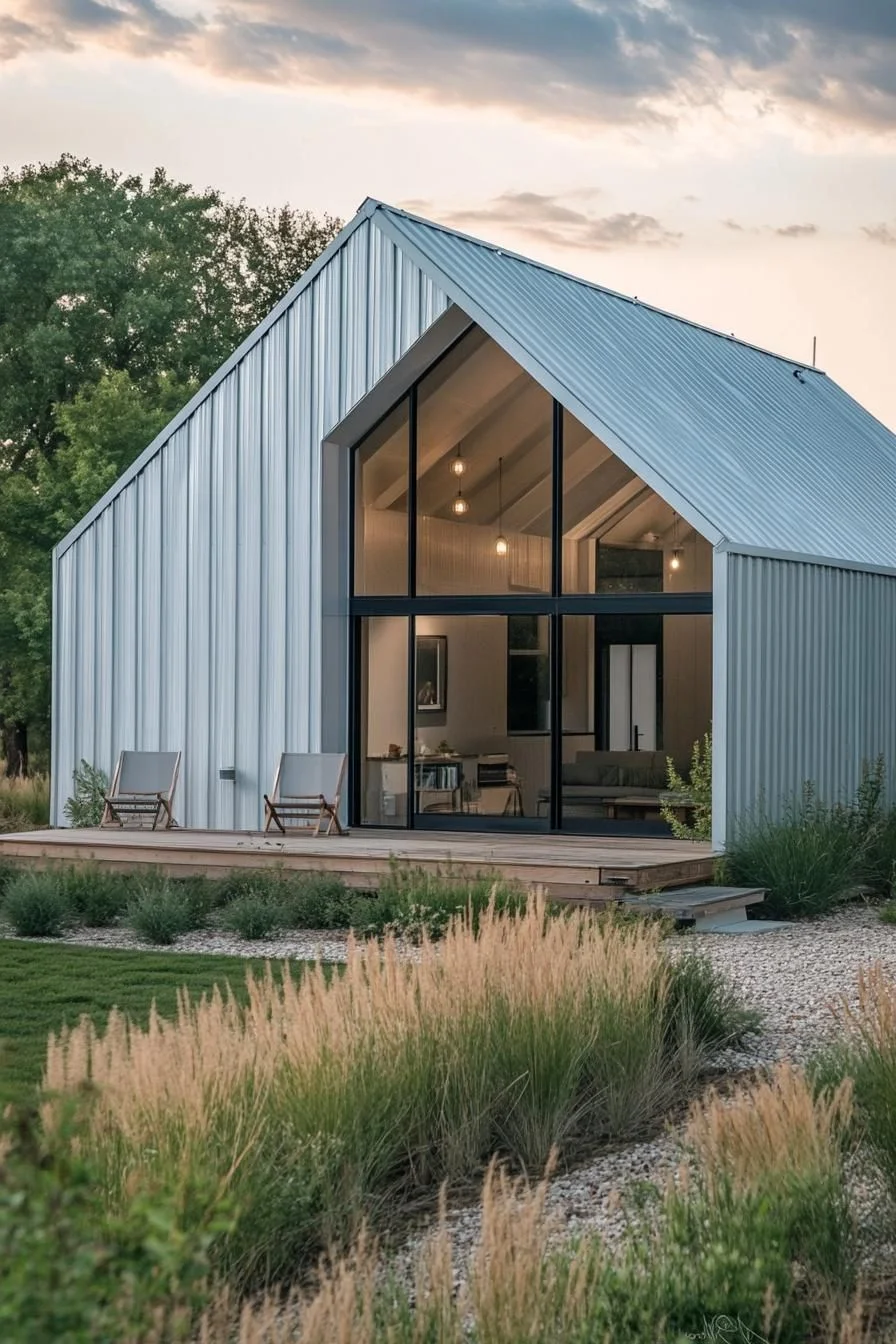 Compact Futuristic Metal Home