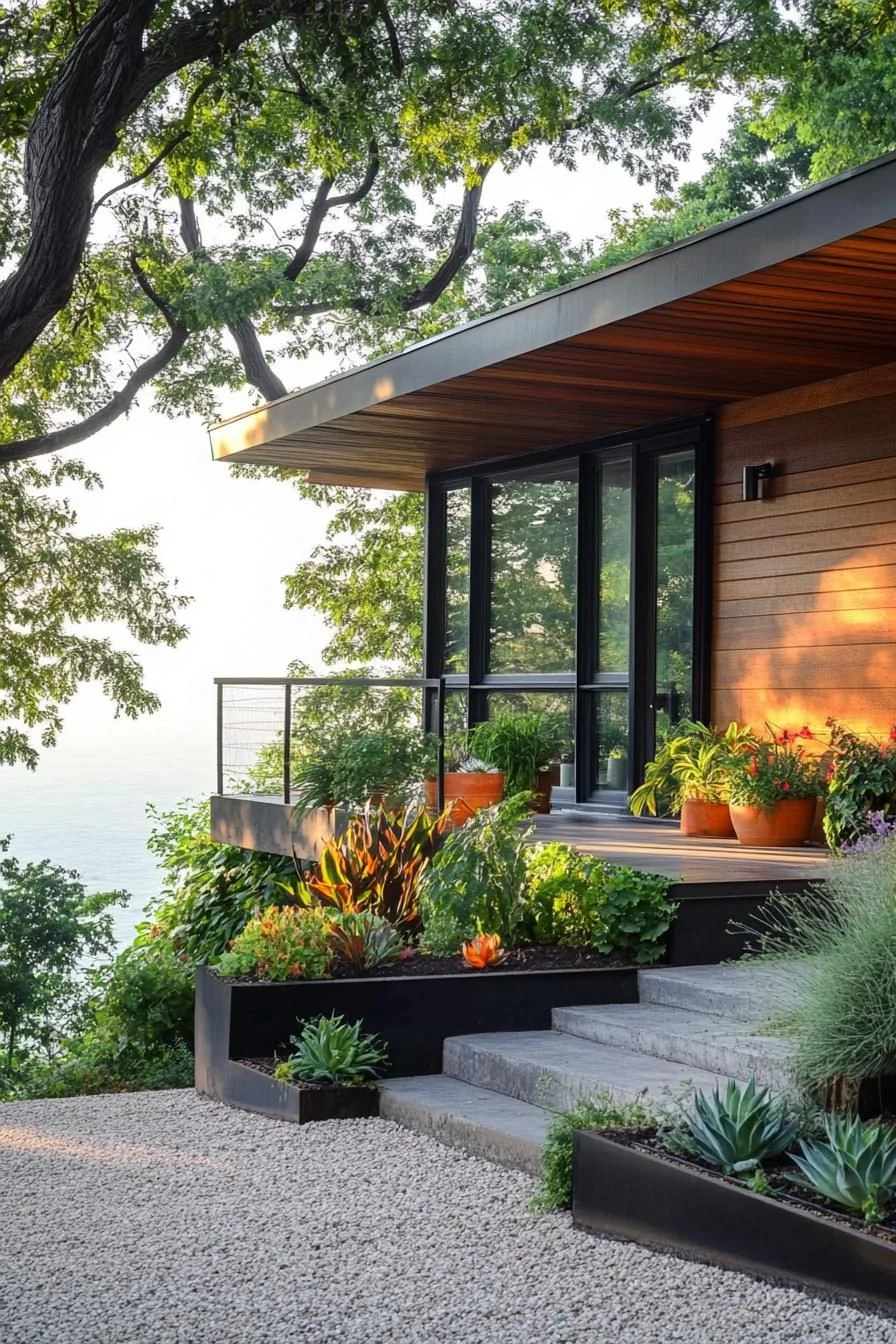Built-In Planters Filled With Native Plants - photo 3