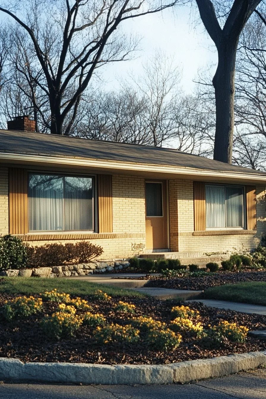 A Brick Ranch Blended Into Nature