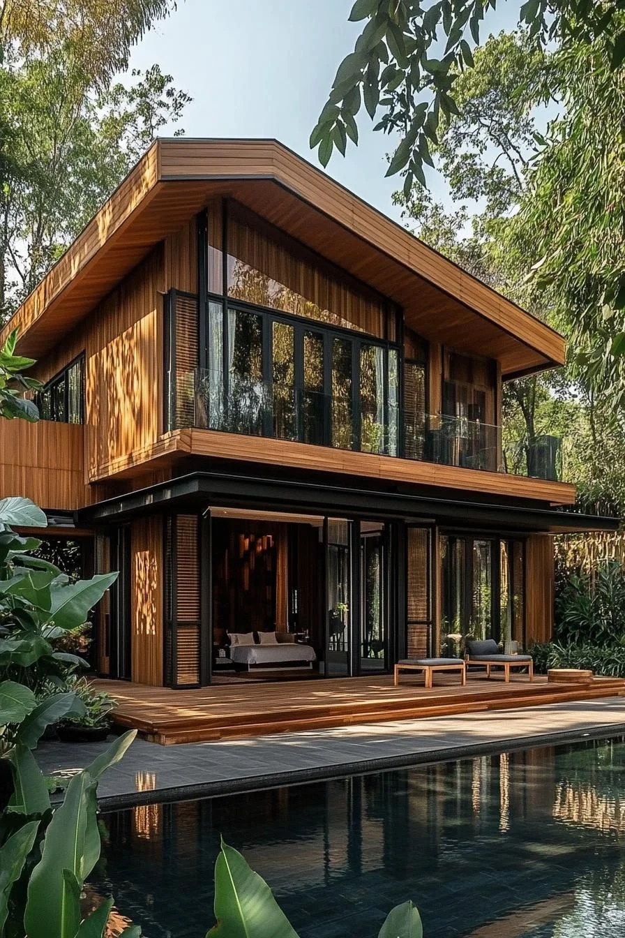 A Pine-Timber Thai Escape Home