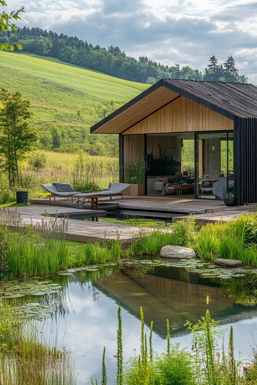 Rooftop Garden Timber Cabin Design - photo 4