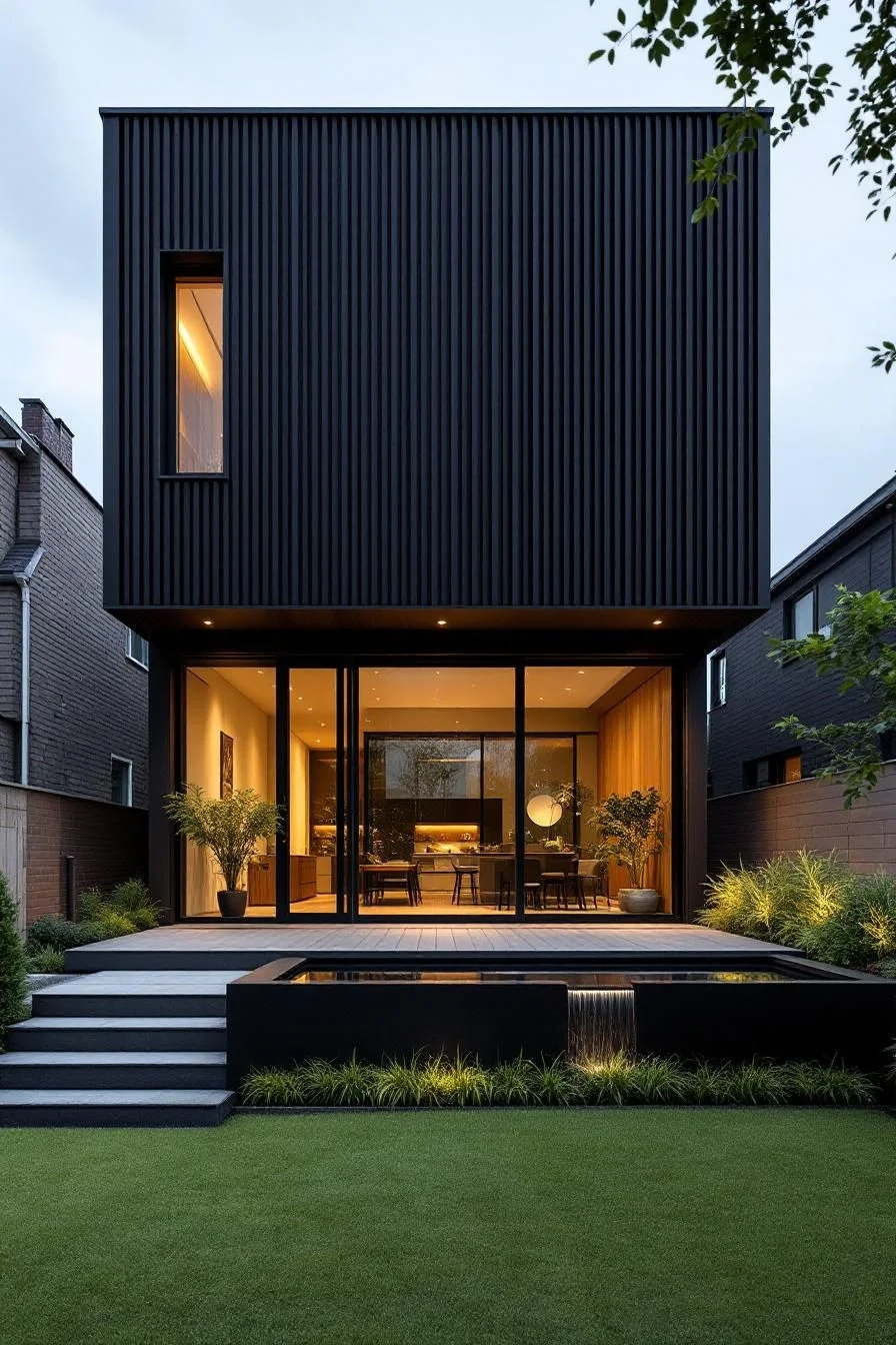 A Jet-Black Haven With a Splash of Zen