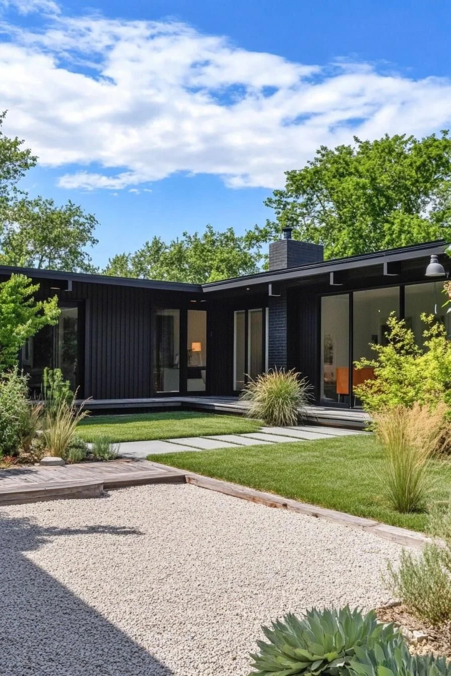 An Ebony-Toned Modern Home