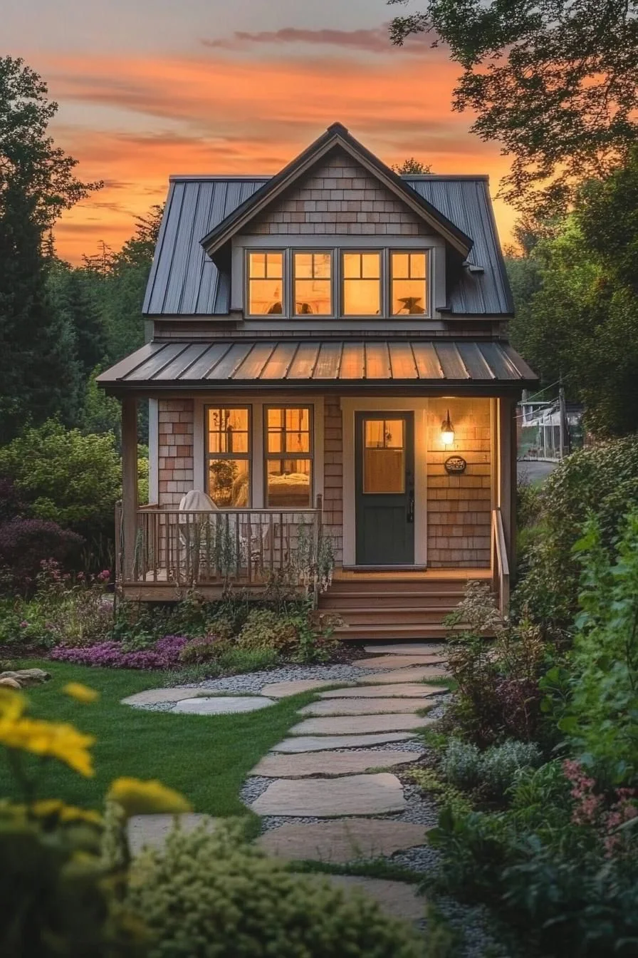 Sunset-Lit Charming Tiny House
