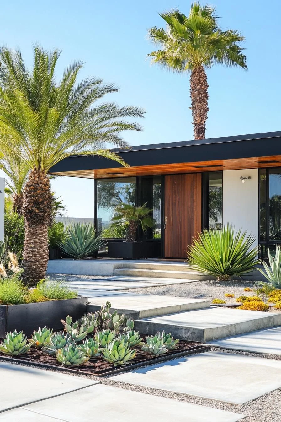 Bold Planters With Succulents