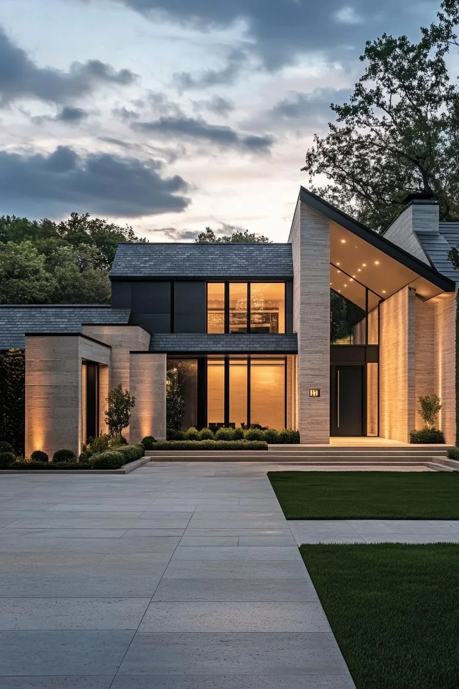 Twilight Luxury Home with Sleek Charm