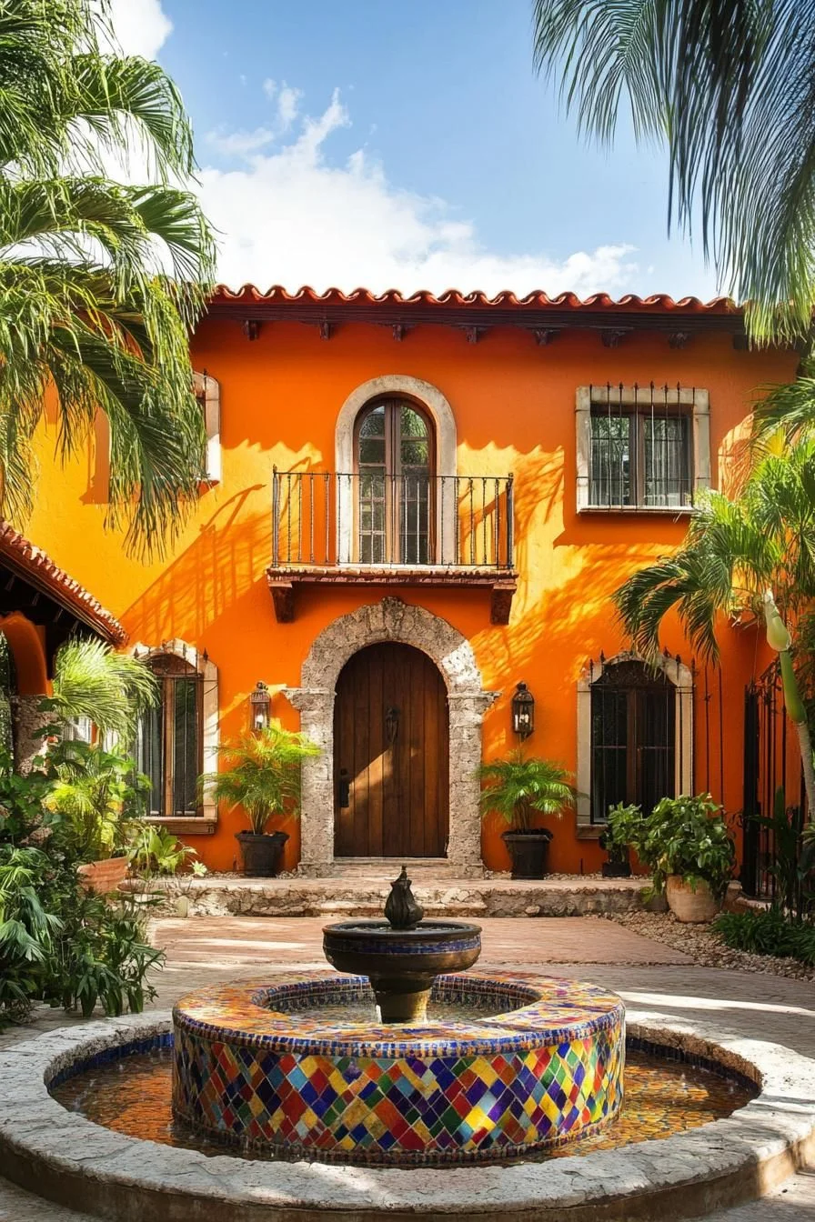 A Bold Villa With a Bohemian Fountain