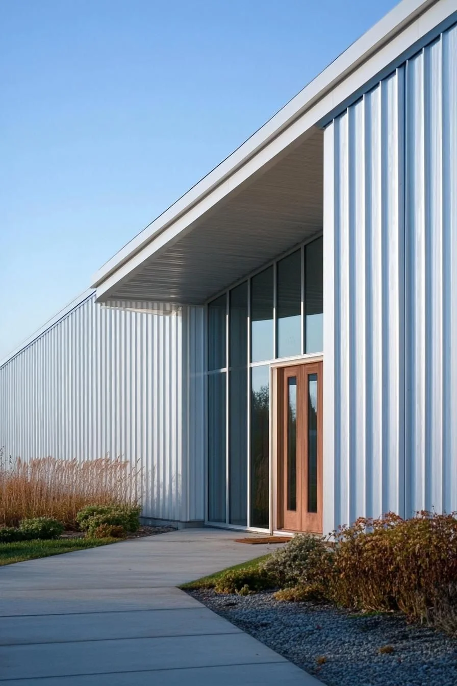 Sleek Long House Stretched Across the Lot