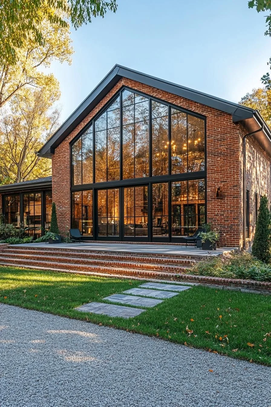 Gabled Brick Barn With Bold Presence