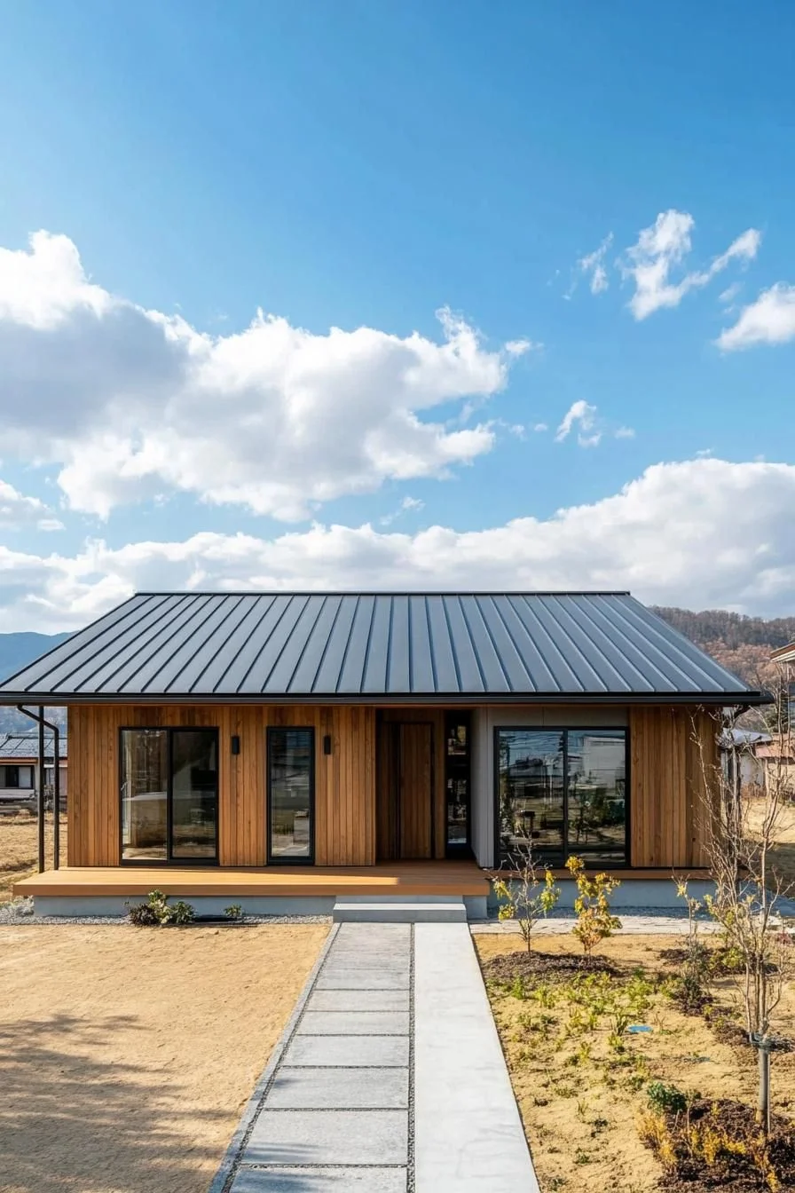 Tranquil Timber Ranch with Sunlit Pathway