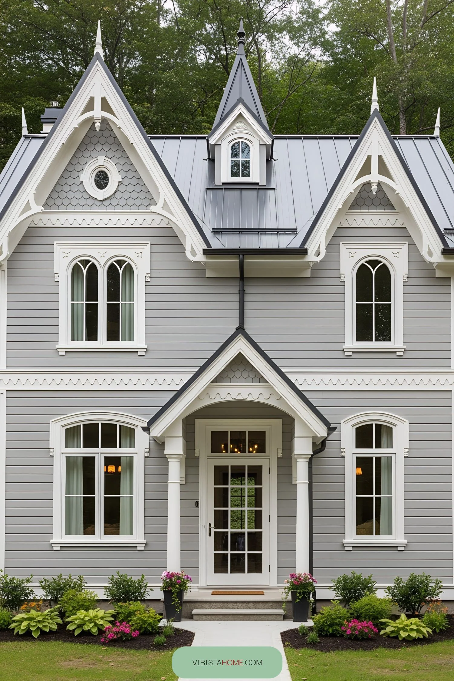 Gray Victorian Charm With Bold Character